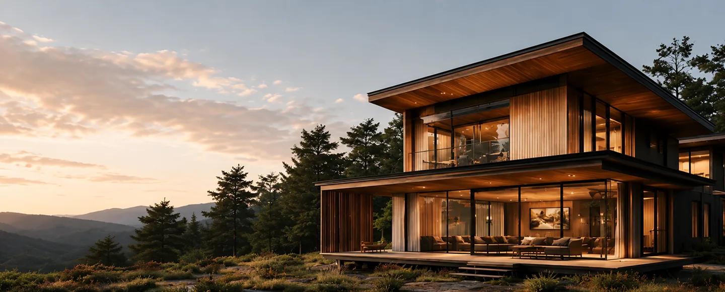Modular homes with solar panel