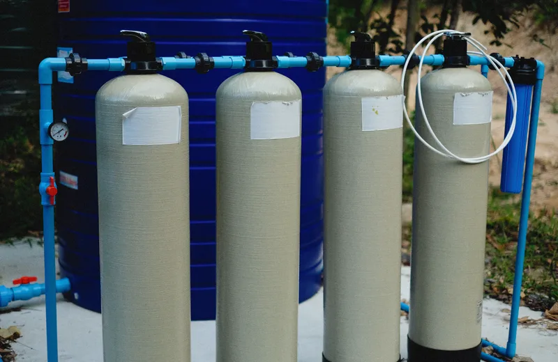 Greywater filtration tanks and rainwater storage